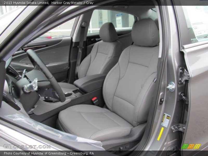 Harbor Gray Metallic / Gray 2013 Hyundai Sonata Limited