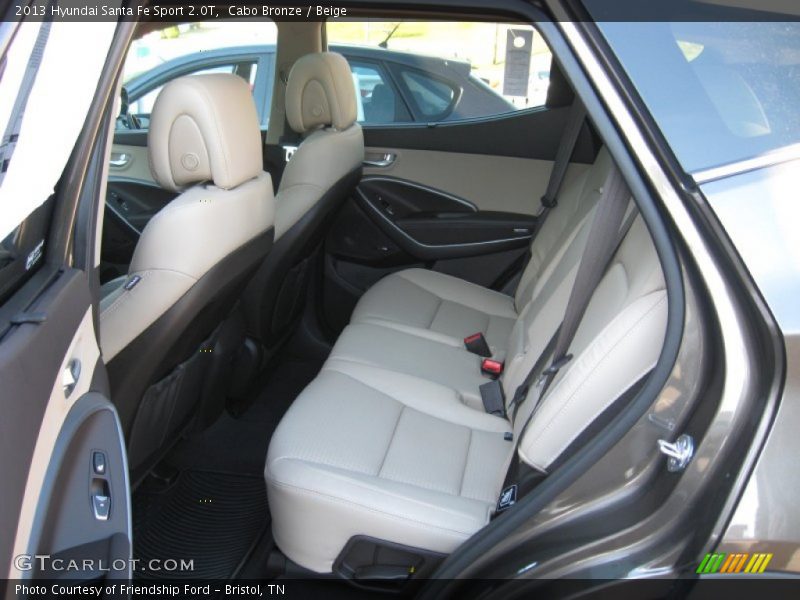  2013 Santa Fe Sport 2.0T Beige Interior