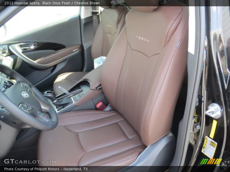 Front Seat of 2013 Azera 