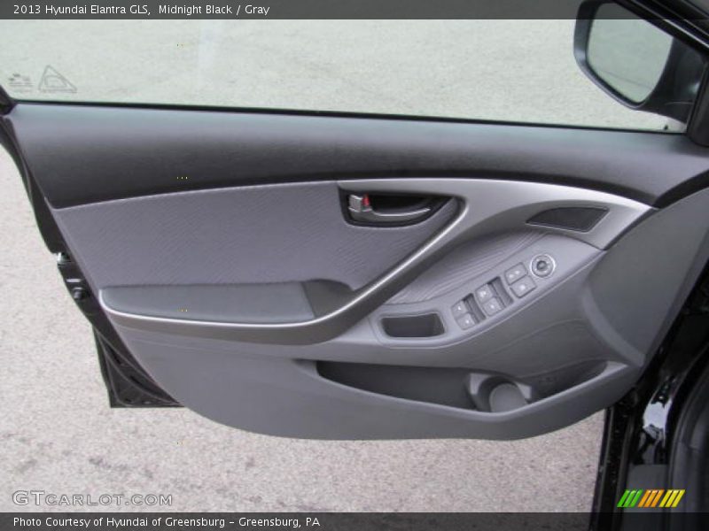 Midnight Black / Gray 2013 Hyundai Elantra GLS