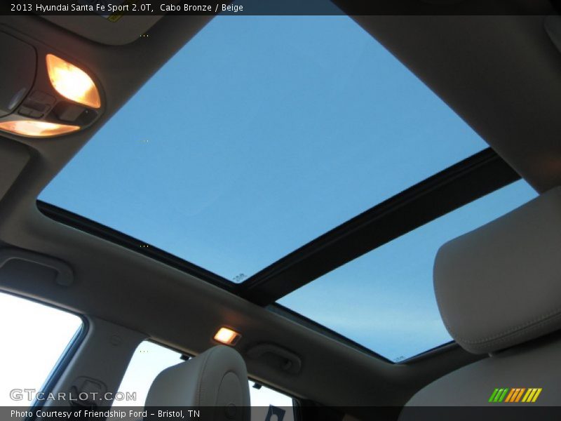 Sunroof of 2013 Santa Fe Sport 2.0T