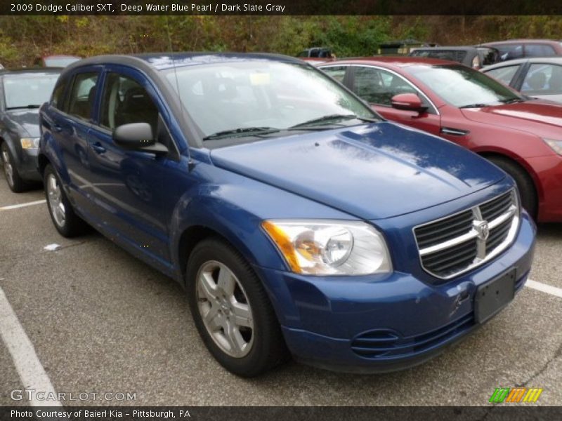 Deep Water Blue Pearl / Dark Slate Gray 2009 Dodge Caliber SXT