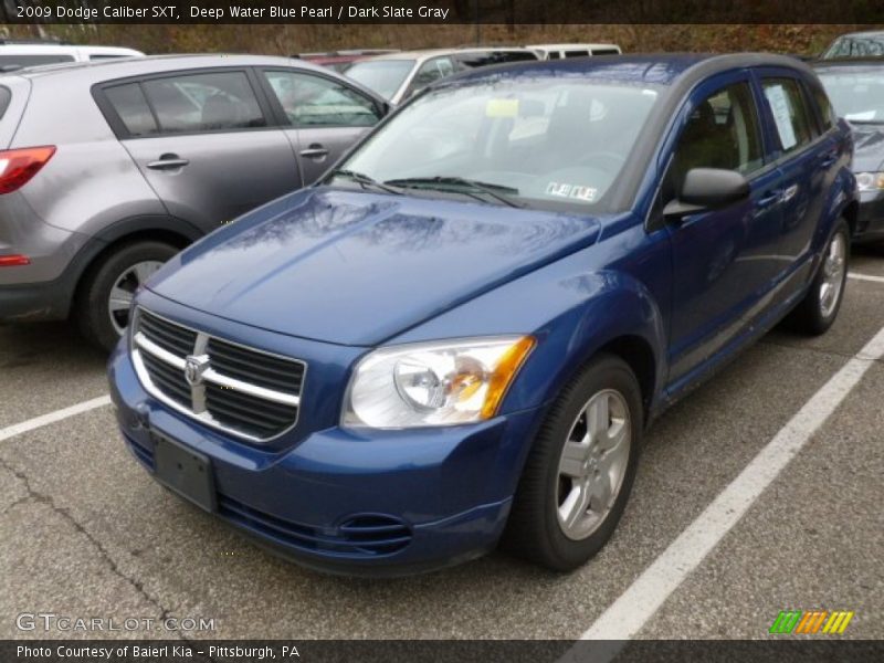 Deep Water Blue Pearl / Dark Slate Gray 2009 Dodge Caliber SXT