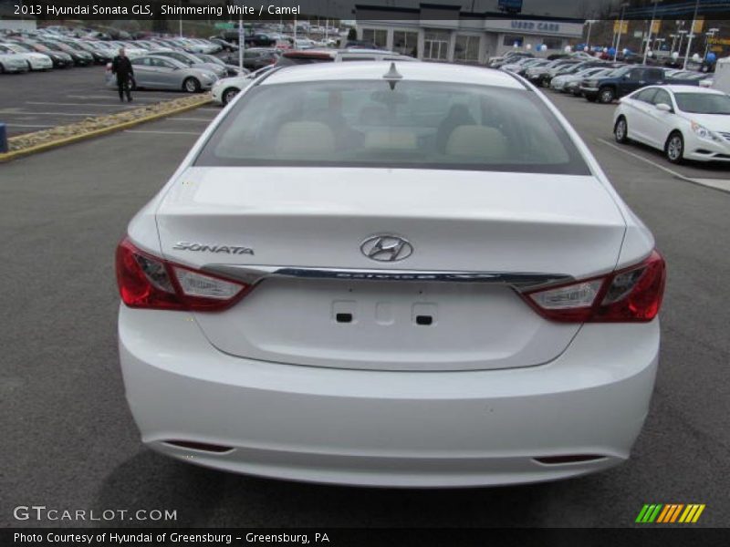 Shimmering White / Camel 2013 Hyundai Sonata GLS