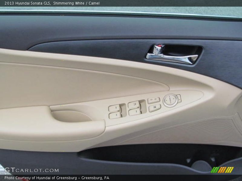 Shimmering White / Camel 2013 Hyundai Sonata GLS