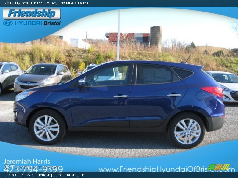 Iris Blue / Taupe 2013 Hyundai Tucson Limited