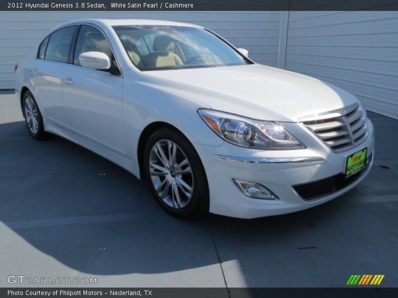White Satin Pearl / Cashmere 2012 Hyundai Genesis 3.8 Sedan