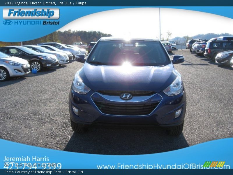 Iris Blue / Taupe 2013 Hyundai Tucson Limited