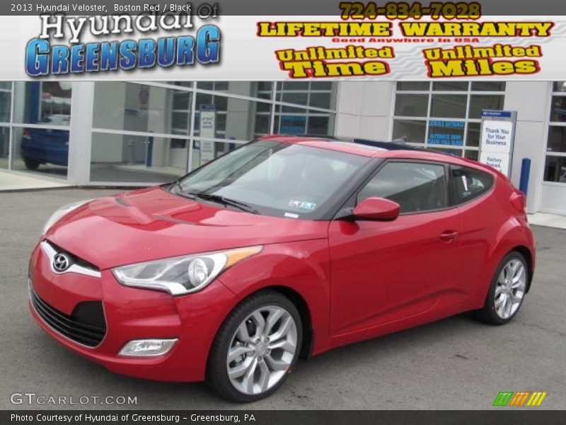 Boston Red / Black 2013 Hyundai Veloster