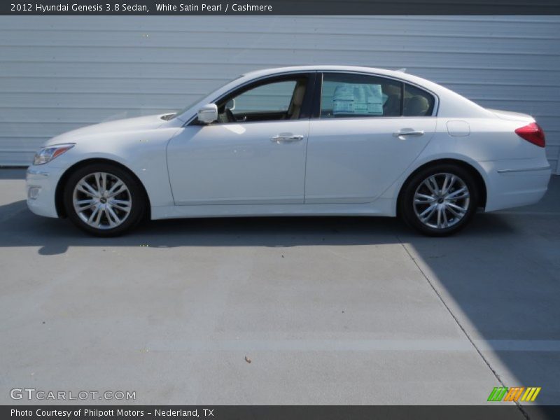 White Satin Pearl / Cashmere 2012 Hyundai Genesis 3.8 Sedan