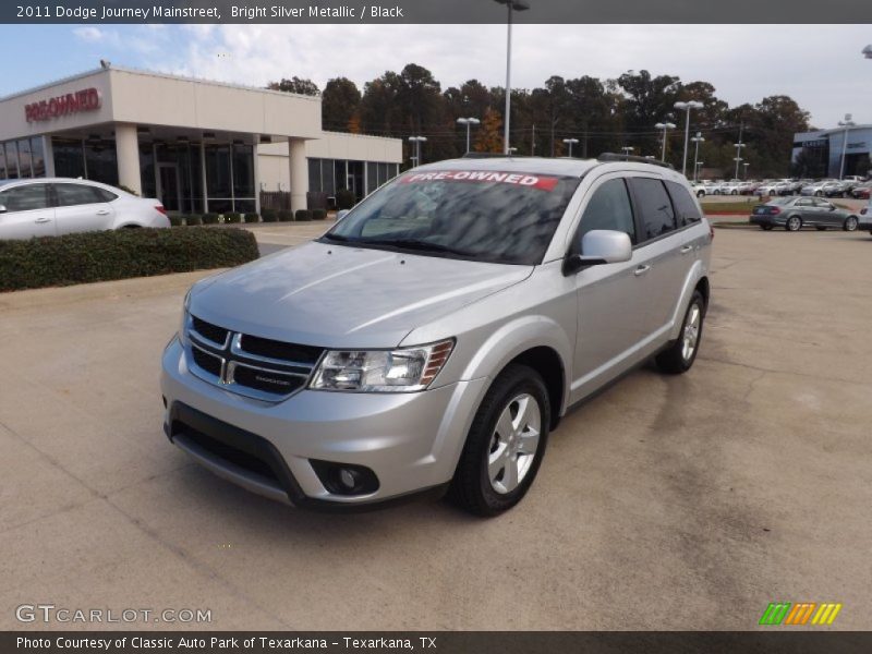 Bright Silver Metallic / Black 2011 Dodge Journey Mainstreet