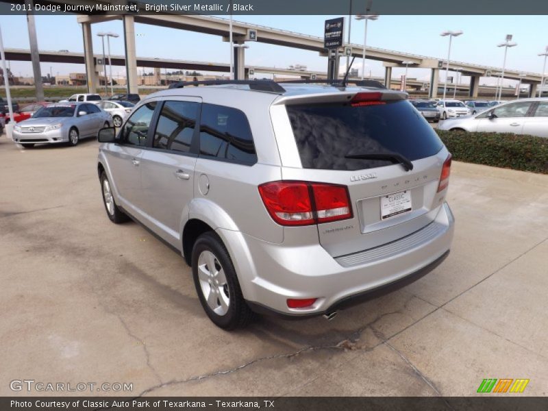 Bright Silver Metallic / Black 2011 Dodge Journey Mainstreet