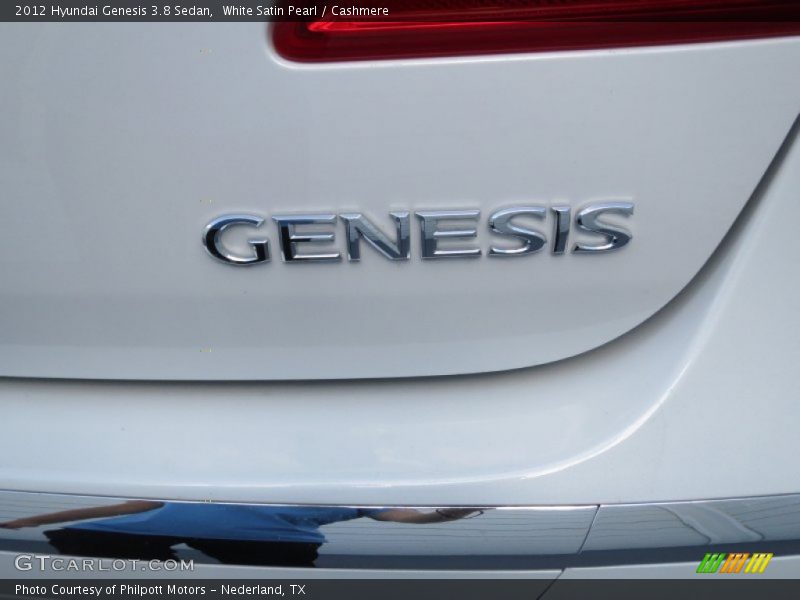 White Satin Pearl / Cashmere 2012 Hyundai Genesis 3.8 Sedan
