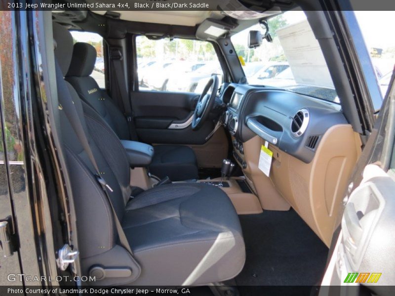 Black / Black/Dark Saddle 2013 Jeep Wrangler Unlimited Sahara 4x4