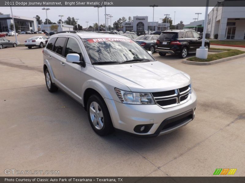 Bright Silver Metallic / Black 2011 Dodge Journey Mainstreet