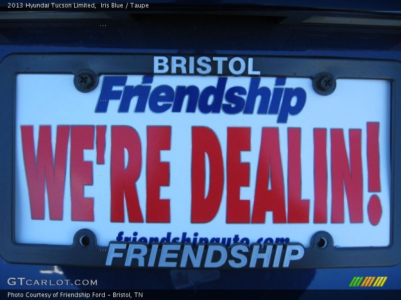 Iris Blue / Taupe 2013 Hyundai Tucson Limited