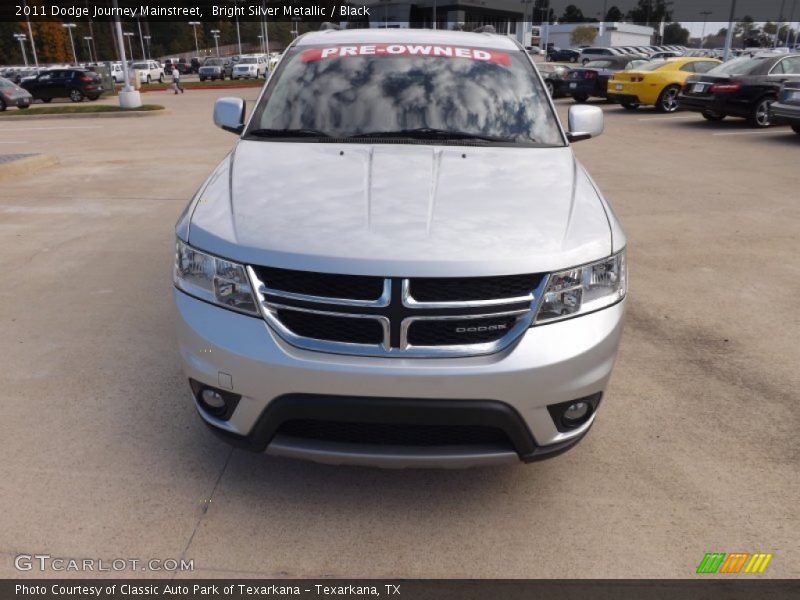 Bright Silver Metallic / Black 2011 Dodge Journey Mainstreet