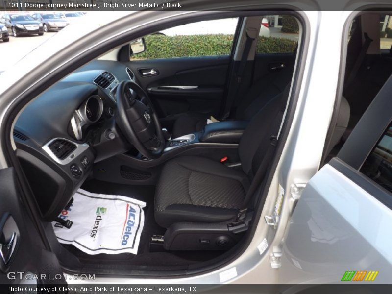 Bright Silver Metallic / Black 2011 Dodge Journey Mainstreet