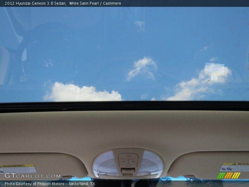 White Satin Pearl / Cashmere 2012 Hyundai Genesis 3.8 Sedan