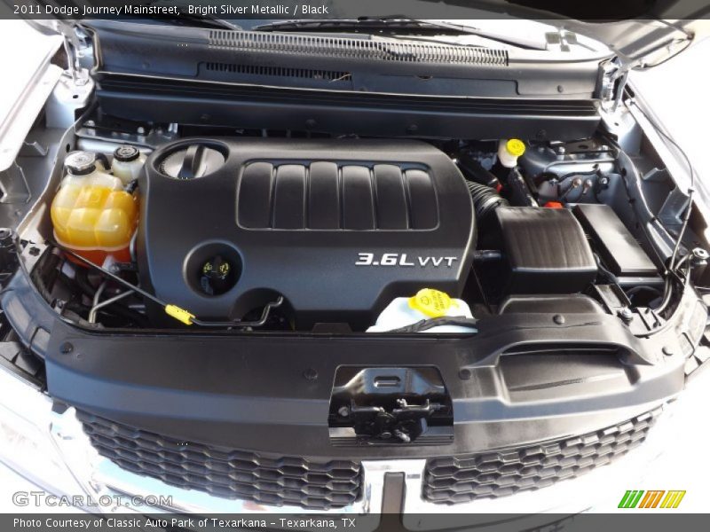 Bright Silver Metallic / Black 2011 Dodge Journey Mainstreet