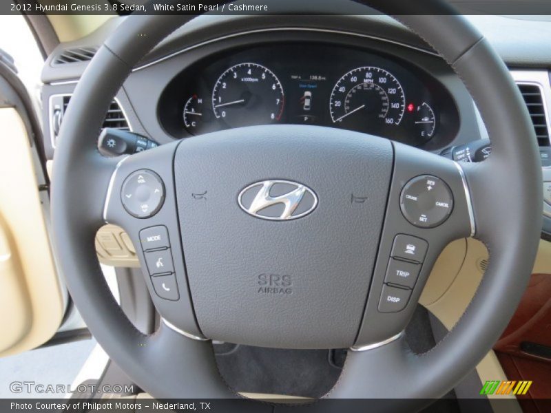 White Satin Pearl / Cashmere 2012 Hyundai Genesis 3.8 Sedan