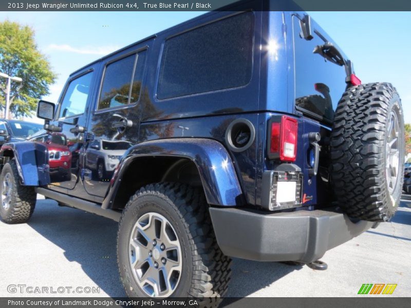 True Blue Pearl / Black 2013 Jeep Wrangler Unlimited Rubicon 4x4