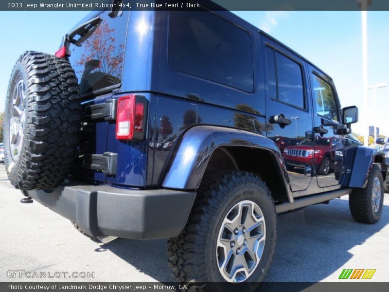 True Blue Pearl / Black 2013 Jeep Wrangler Unlimited Rubicon 4x4