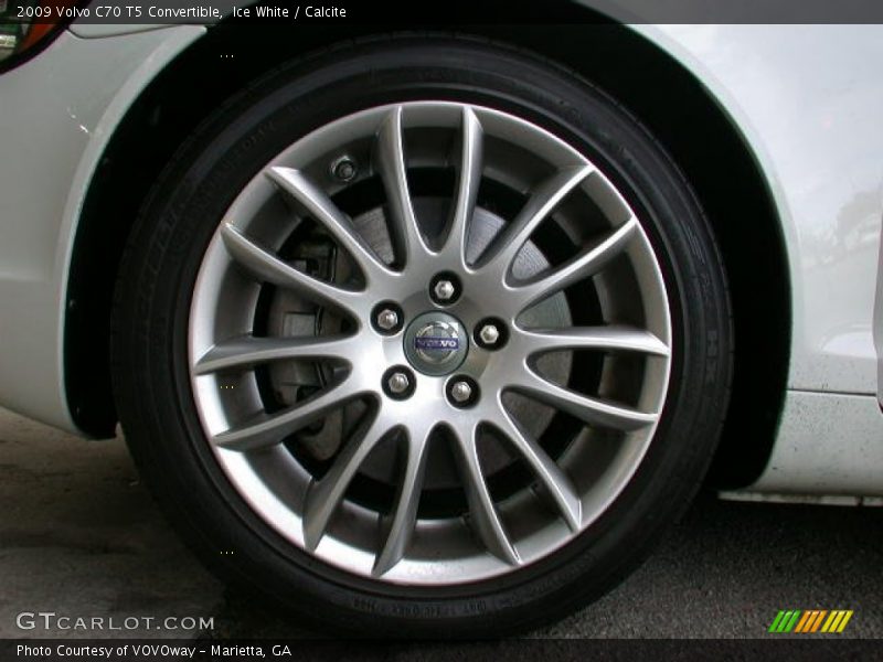 Ice White / Calcite 2009 Volvo C70 T5 Convertible