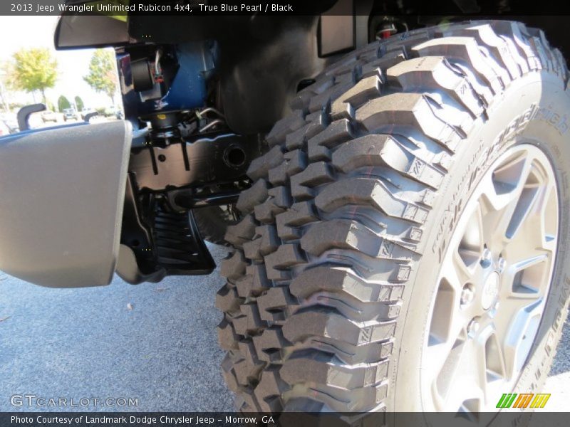 True Blue Pearl / Black 2013 Jeep Wrangler Unlimited Rubicon 4x4