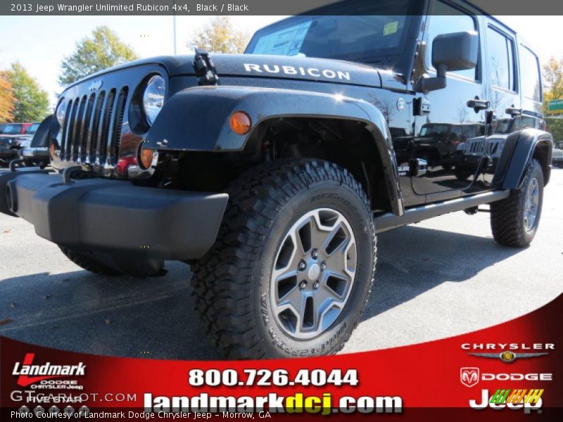 Black / Black 2013 Jeep Wrangler Unlimited Rubicon 4x4