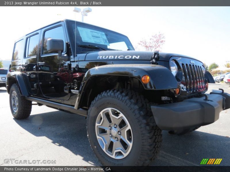 Black / Black 2013 Jeep Wrangler Unlimited Rubicon 4x4