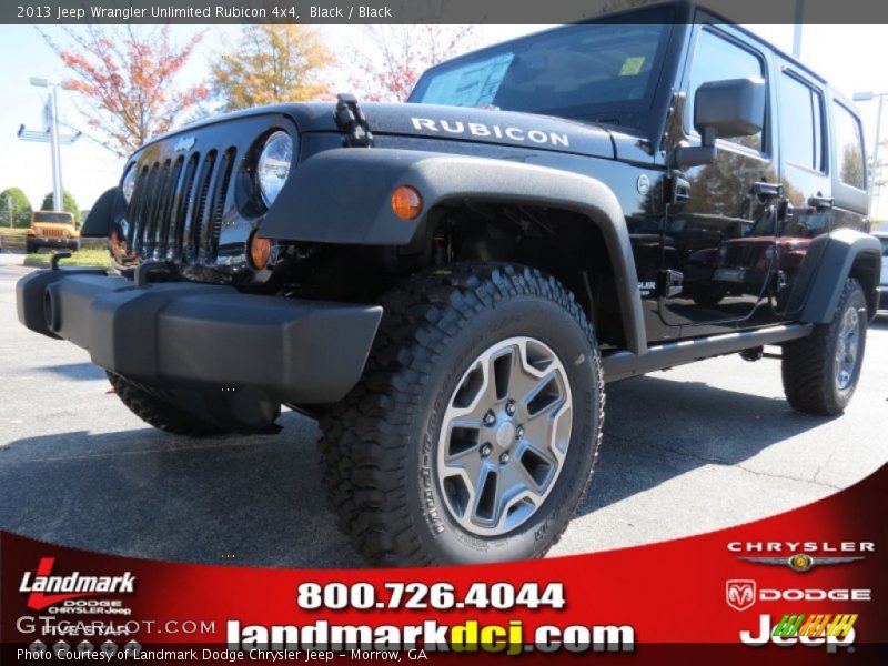 Black / Black 2013 Jeep Wrangler Unlimited Rubicon 4x4