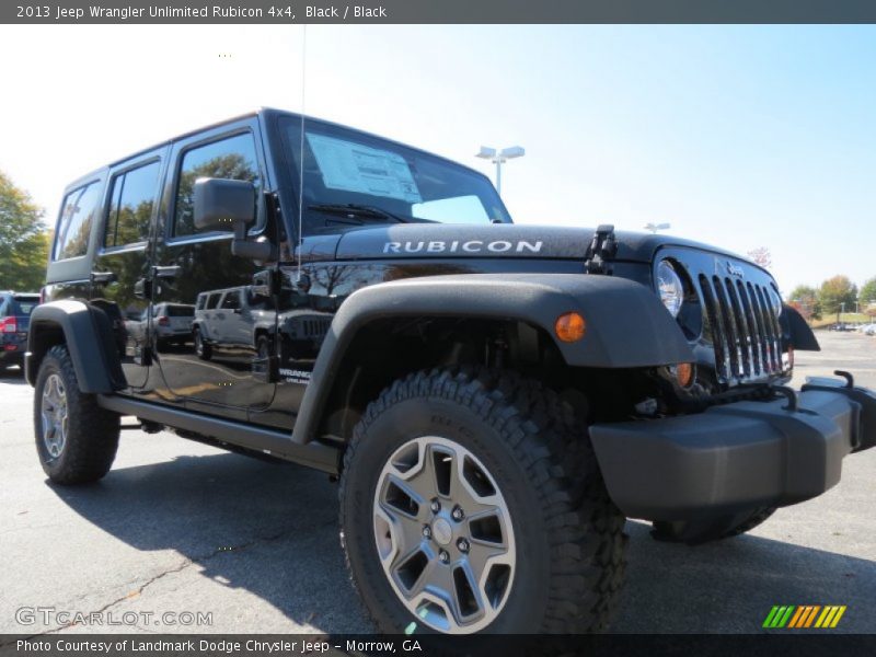 Black / Black 2013 Jeep Wrangler Unlimited Rubicon 4x4