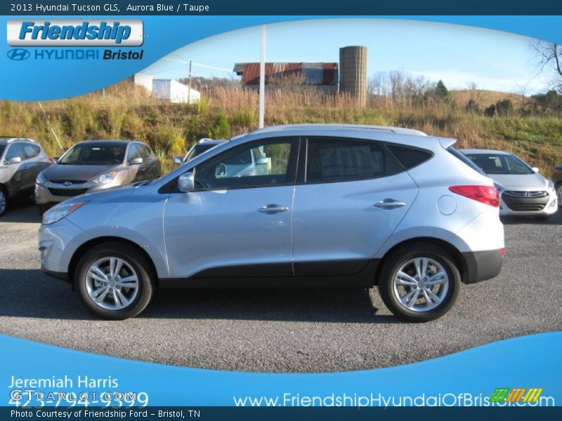 Aurora Blue / Taupe 2013 Hyundai Tucson GLS