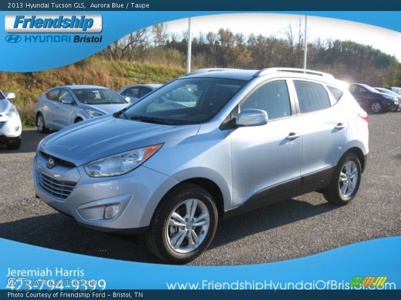 Aurora Blue / Taupe 2013 Hyundai Tucson GLS