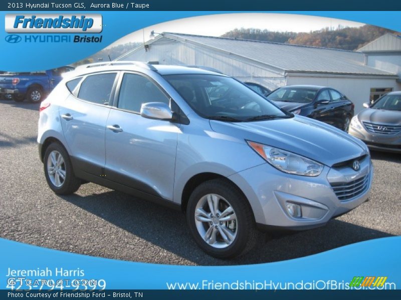 Aurora Blue / Taupe 2013 Hyundai Tucson GLS