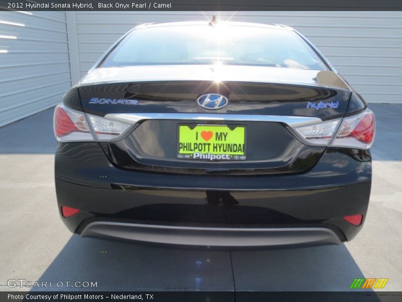 Black Onyx Pearl / Camel 2012 Hyundai Sonata Hybrid