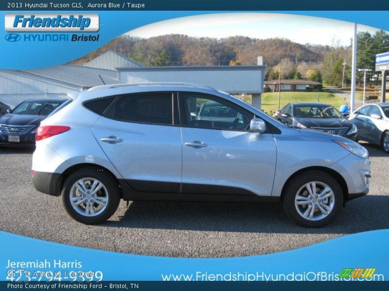 Aurora Blue / Taupe 2013 Hyundai Tucson GLS