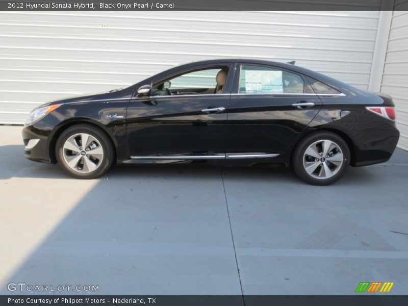 Black Onyx Pearl / Camel 2012 Hyundai Sonata Hybrid