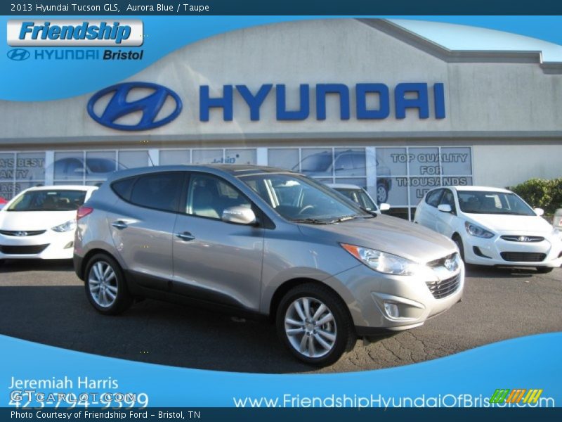 Aurora Blue / Taupe 2013 Hyundai Tucson GLS