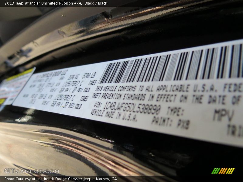 Black / Black 2013 Jeep Wrangler Unlimited Rubicon 4x4