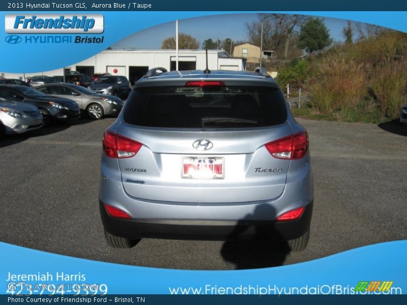 Aurora Blue / Taupe 2013 Hyundai Tucson GLS