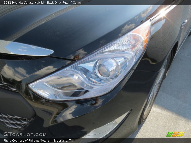 Black Onyx Pearl / Camel 2012 Hyundai Sonata Hybrid