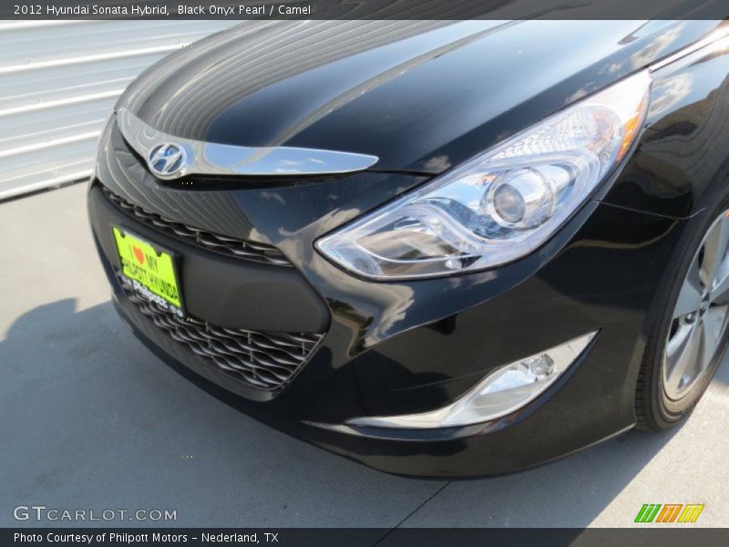 Black Onyx Pearl / Camel 2012 Hyundai Sonata Hybrid