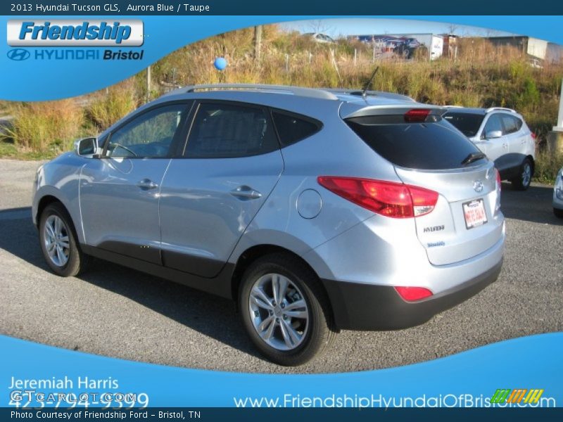 Aurora Blue / Taupe 2013 Hyundai Tucson GLS