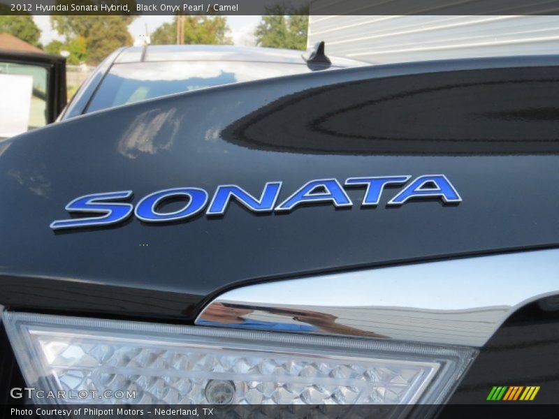 Black Onyx Pearl / Camel 2012 Hyundai Sonata Hybrid