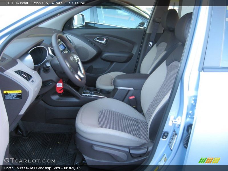 Aurora Blue / Taupe 2013 Hyundai Tucson GLS