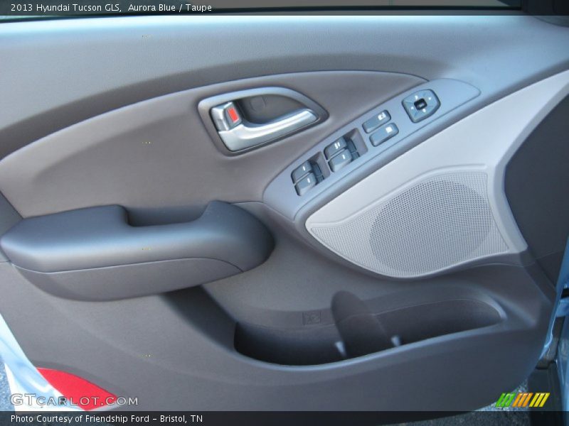 Aurora Blue / Taupe 2013 Hyundai Tucson GLS