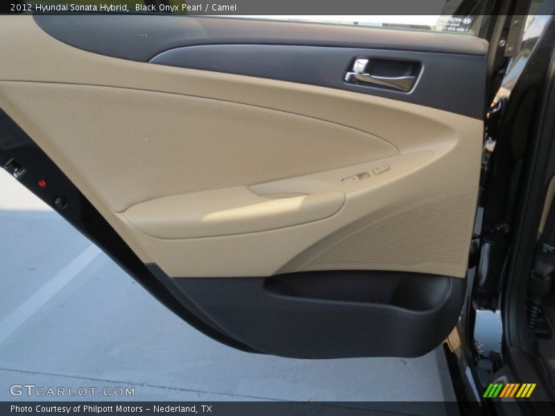Black Onyx Pearl / Camel 2012 Hyundai Sonata Hybrid
