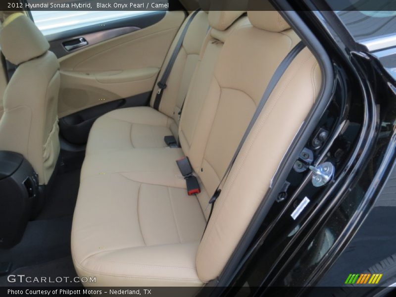 Black Onyx Pearl / Camel 2012 Hyundai Sonata Hybrid